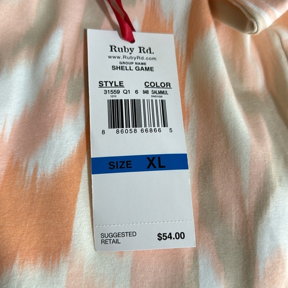 NWT Ruby Rd. Top xl. - Picture 5 of 5